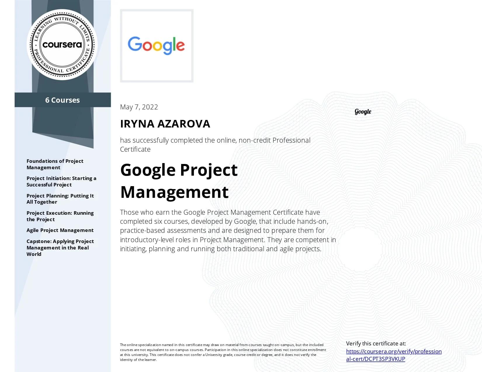 certificates
