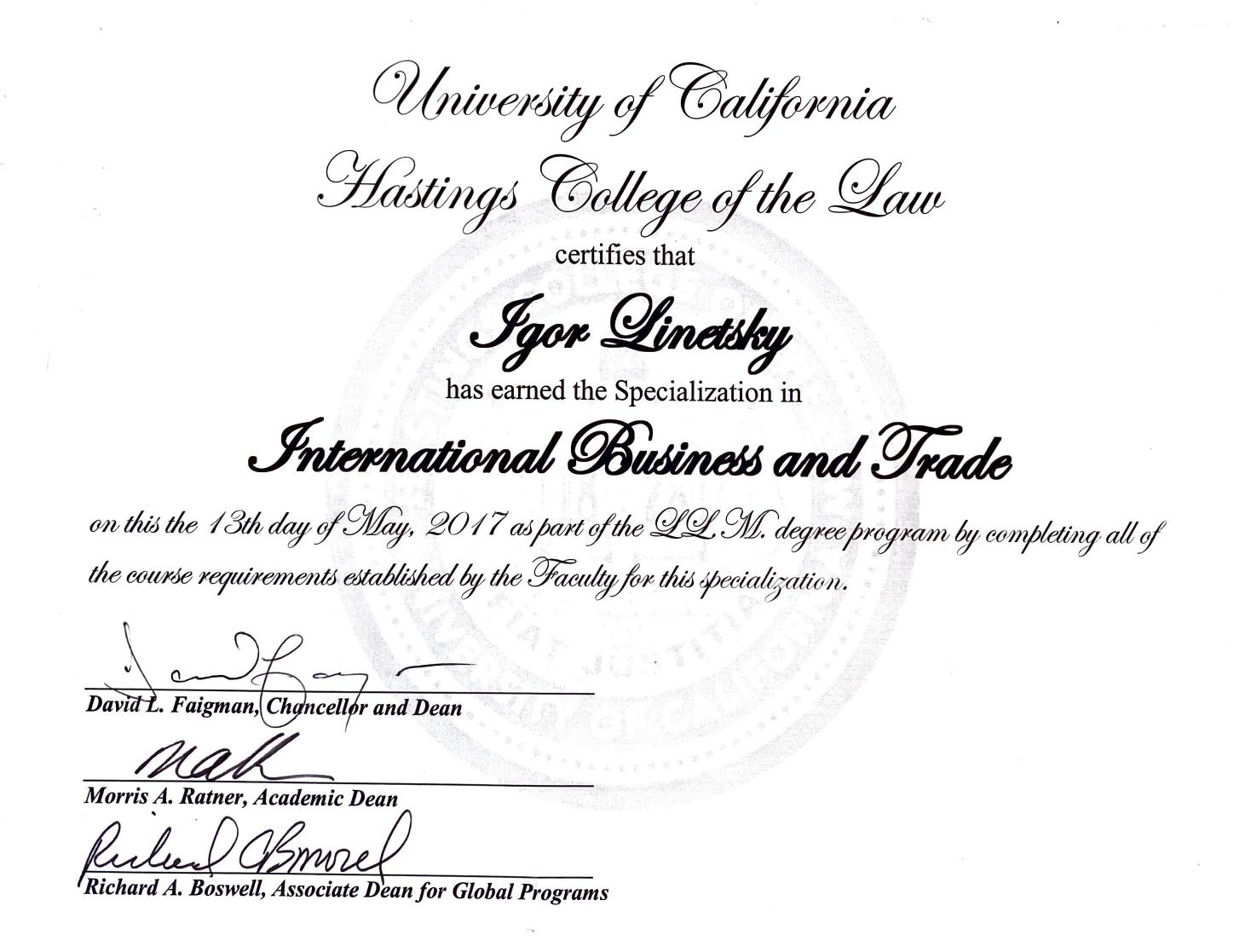 certificates